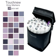 Touchnew спиртовые Маркеры Ручка 30 цветов серые маркеры эскизы маркеры художника спиртовые двойные ручки маркеры с спиртовой основой Манга
