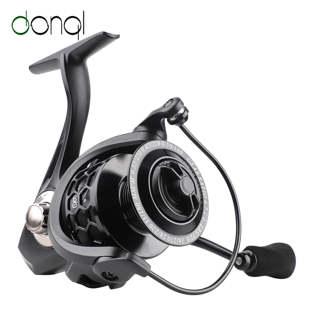 DONQL Рыболовная катушка полностью металлическая Катушка спиннинговая катушка 13+ 1BB колеса из нержавеющей стали основной вал Рыболовная катушка карп рыболовные снасти