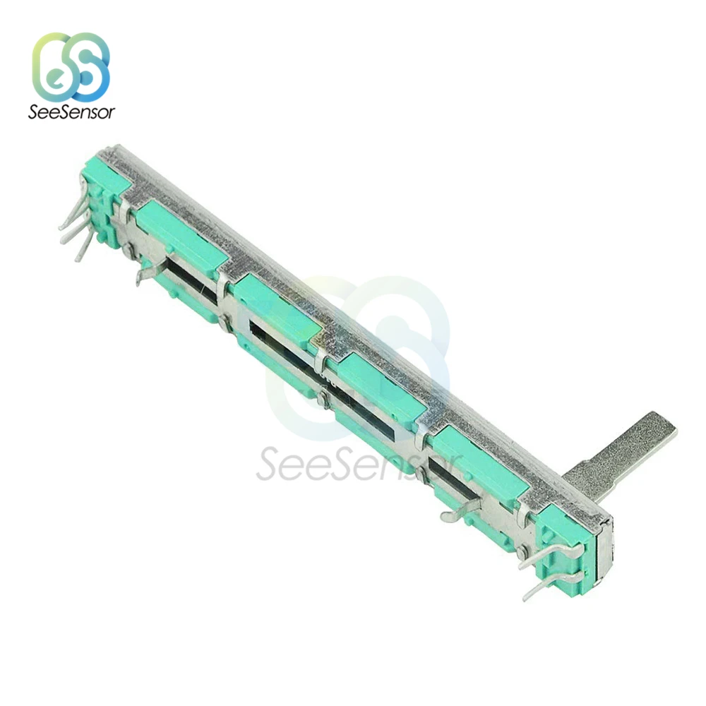 B103 B10K Ohm Potentiometer Mixer Fader 10K 75mm SC6080GH Slide Adjustment Double Rotary Carbon Film Resistor 5PCS/lot
