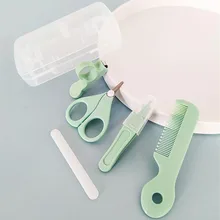 Ensemble de manucure pour bébé, Kit de soins de beauté pour nourrissons, coupe ongles pour nouveau né, ciseaux, sac de toilette, accessoires 