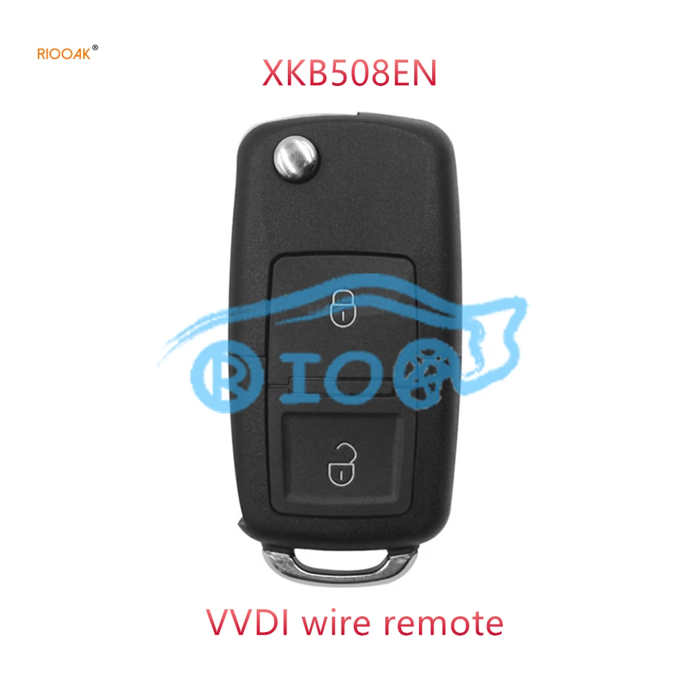 

RIOOAK 2 шт./лот Xhorse XKB508EN провод универсальный дистанционный ключ B5 стиль 2 кнопки для VVDI мини ключ инструмент, VVDI2 (английская версия) K518