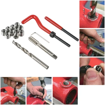 

Repair tools 15pcs M9 1.25 Metric Thread Repair Insert Kit Helicoil Coil Tools For bmw e46 e90 f10 yamaha Audi a3 Accesorie Auto