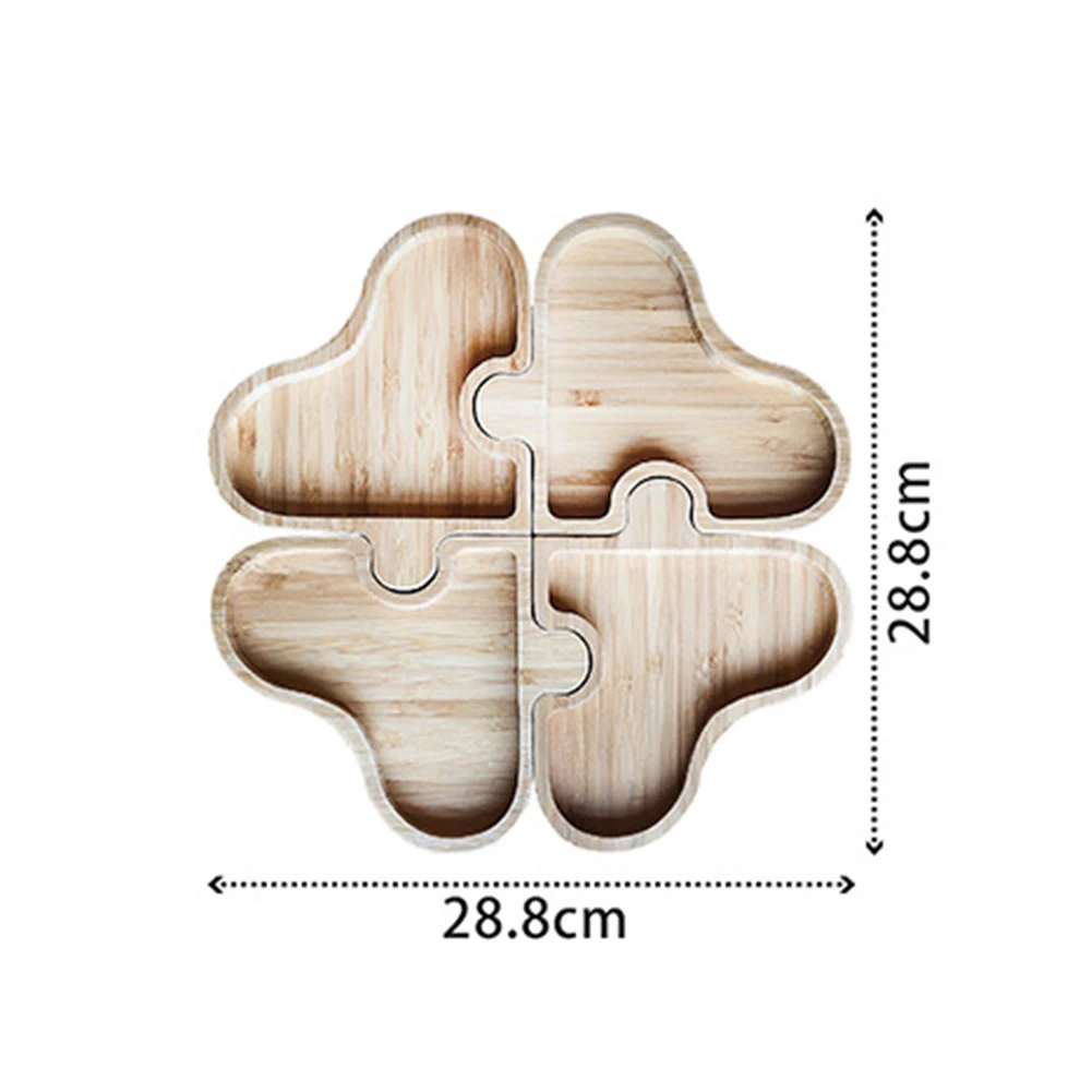 4 шт./компл. Гостиная сращивания кухонная ореховая закуски конфеты Тарелка деревянная тарелка для фруктов посуда из сухих цветов хранения дома Организатор лоток десертов