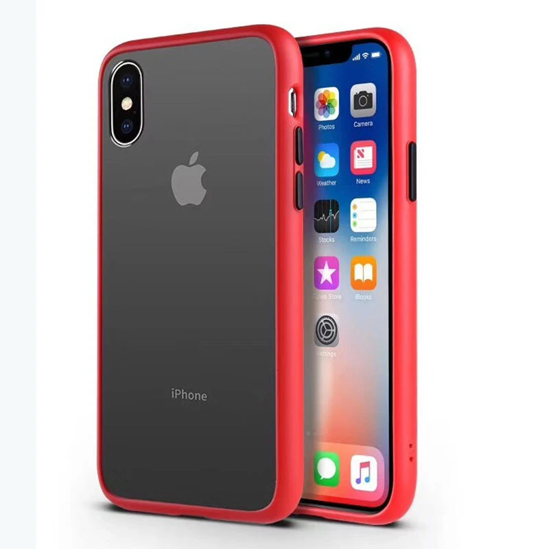 T2 Защитный противоударный чехол для телефона iphone XR XS Max X XS 7 8 11 6 6S Plus Прозрачный матовый жесткий чехол для телефона защитный чехол - Цвет: T2