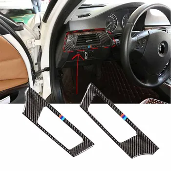 

Really Carbon Fiber Car Console Air Outlet Air Conditioning Vent Decorative Cover Frame Stickers for BMW E90 E92 E93 Car-styling