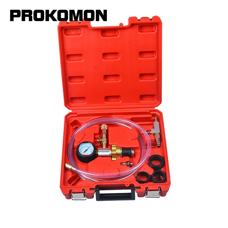 6pcs Vacuum Cooling System Car Auto Radiator Coolant Refill Purging Tools Gauge