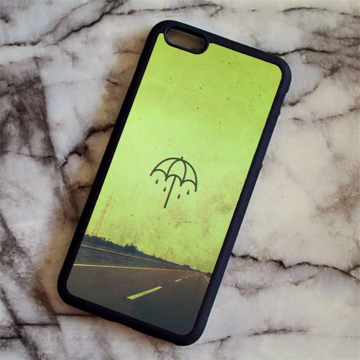 Серый Чехол для телефона с логотипом KETAOTAO Bring Me The Horizon Band Umbrella для iPhone 4, 5S, 6 s, 7, 8 Plus, XR, XS Max, чехол из мягкого ТПУ, резины, силикона - Цвет: Серый