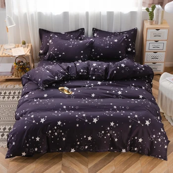 

American Bedding Sets ,Duvet Cover Pillowcase 3pcs 220×240, Pentagram pattern Quilt Cover , King size Bed cover， Bed Sheet 2020