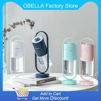 

200ml Humidifier LED Light Ultrasonic Mist Maker Portable Aroma Diffuser 360 Angle Spray For Home Office Air Humidifiers USB