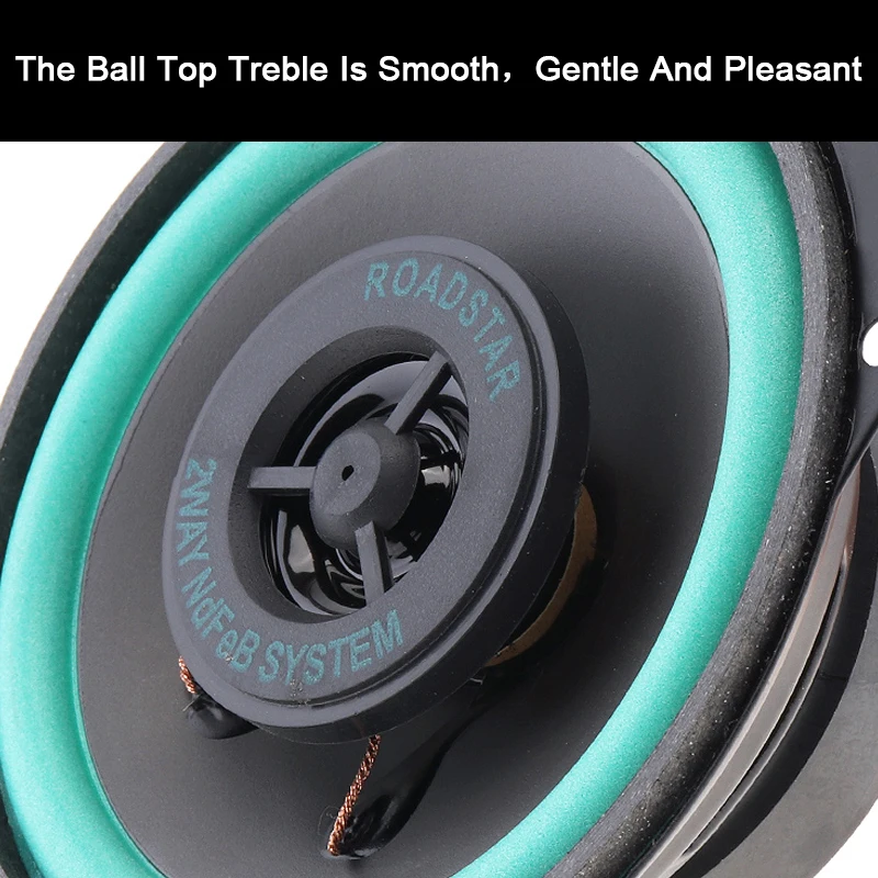1pcs 4 Inch 100W Car HiFi Coaxial Speaker Vehicle Dashboard Front Door Auto Audio Music Stereo Full Range Frequency for Car Auto