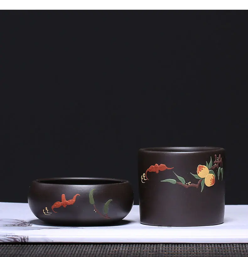 Yixing Clay Tea Strainer Tea Ceremony Accessories Raw Ore Black Mud Boutique Xiantao Tea Strainer Manufacturers Direct Selling a