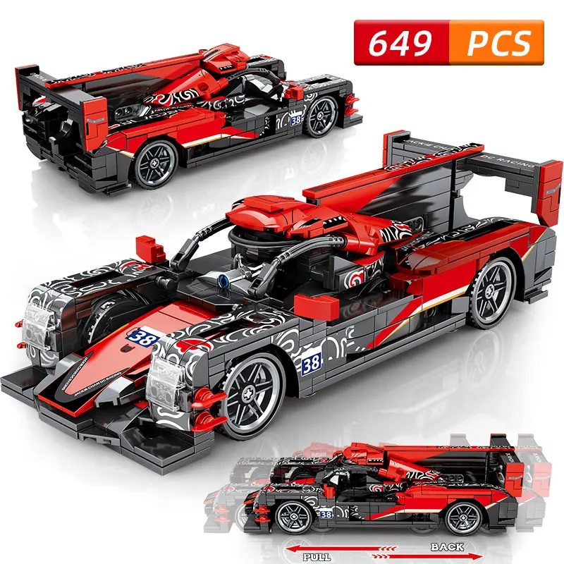

SEMBO MOC Technic Series Formula Racing Pull Back Car Model Building Blocks Bricks Kids Educational Toys For Children Boys Gifts