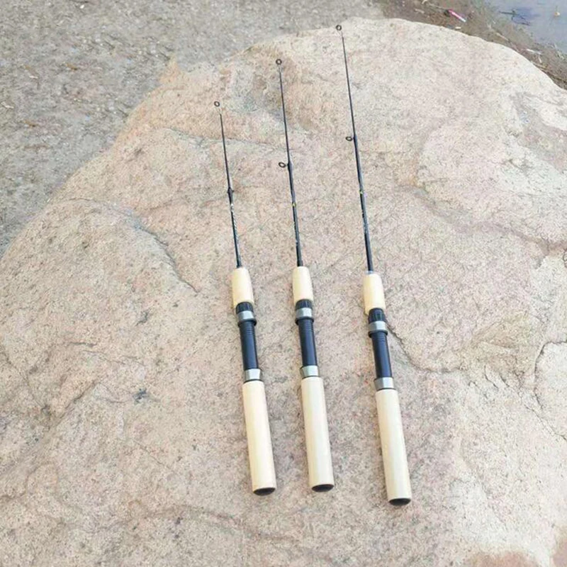Зимние удочки для подледной рыбалки, сверхлегкие удочки из углеродного волокна, 0,6 м, 0,8 м, 1,0 м, портативная телескопическая удочка для ловли карпа, оборудование для рыбалки