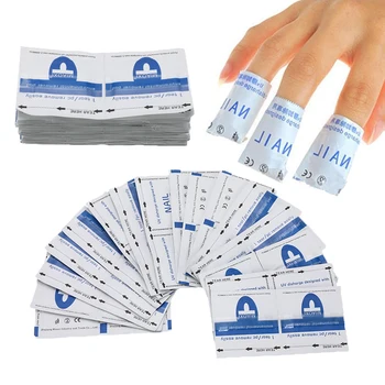 

50/100pcs/Lot UV Gel Nail Polish Remover Set Cleaning Wipes Pad Soaked Nail Art Manicure Easy Wraps Cleaner Nail Art Tool