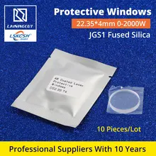 LSKCSH 10 шт./лот Precitec Лазерная 22,35*4 мм Защитная оконная крышка Стекло для Precitec/Lasermech/WSX волоконная Лазерная режущая головка