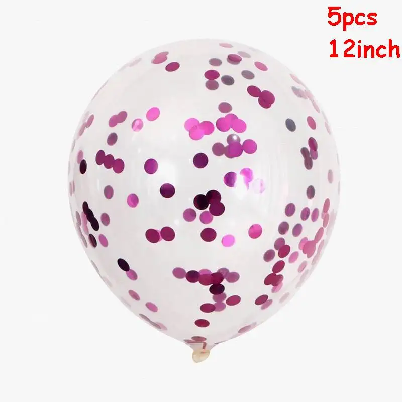 5pcs rose 7 трубок подставка для воздушных шаров держатель для шарика воздушный шар "Конфетти" хромированный металлический шар Дети день рождения партии Свадебные украшения Поставки - Цвет: 5pcs rose