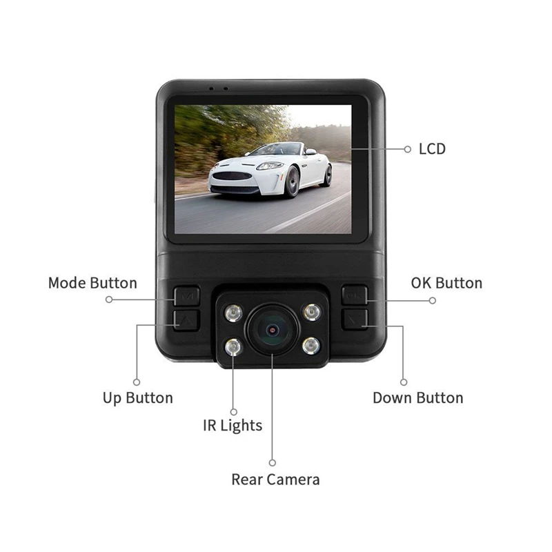 Gs66 Автомобильный видеорегистратор с 2 камерами s 1080P Full Hd видеорегистратор Wifi Gps Novatek Dvr Авто регистраторы двойная камера