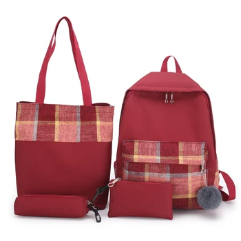 

Casual Fashion Backpack Female Canvas School Bag Small Fresh Literary Backpack Luxury Student School Bag High Quality Large Capa