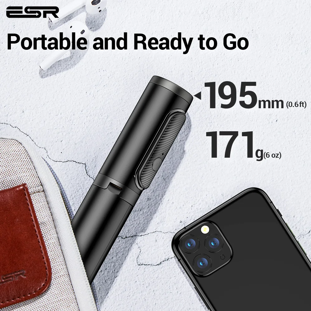 Bluetooth держатель для телефона ESR селфи Палка подключения к смартфону ручной