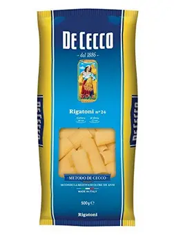 

De Cecco 20x Rigatoni Italian Pasta No. 24. 500g