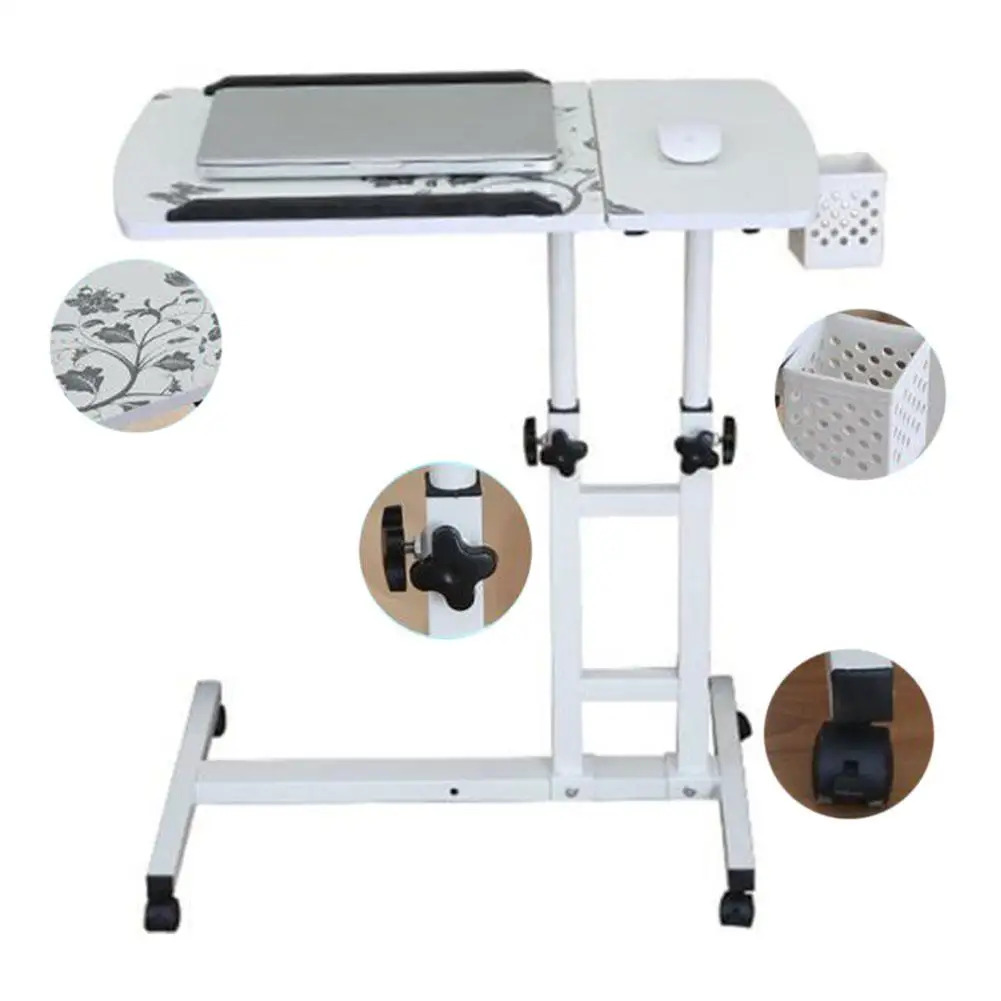 

DSstyles Foldable Computer Table Portable Rotate Laptop Bed Standing Desk