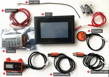 Accesorios para DALY BMS, Deligreen, HEYO, MGOD inteligente BMS, Bluetooth LCD UART MONITOR CABLE CAN RS485 CANBUS 2