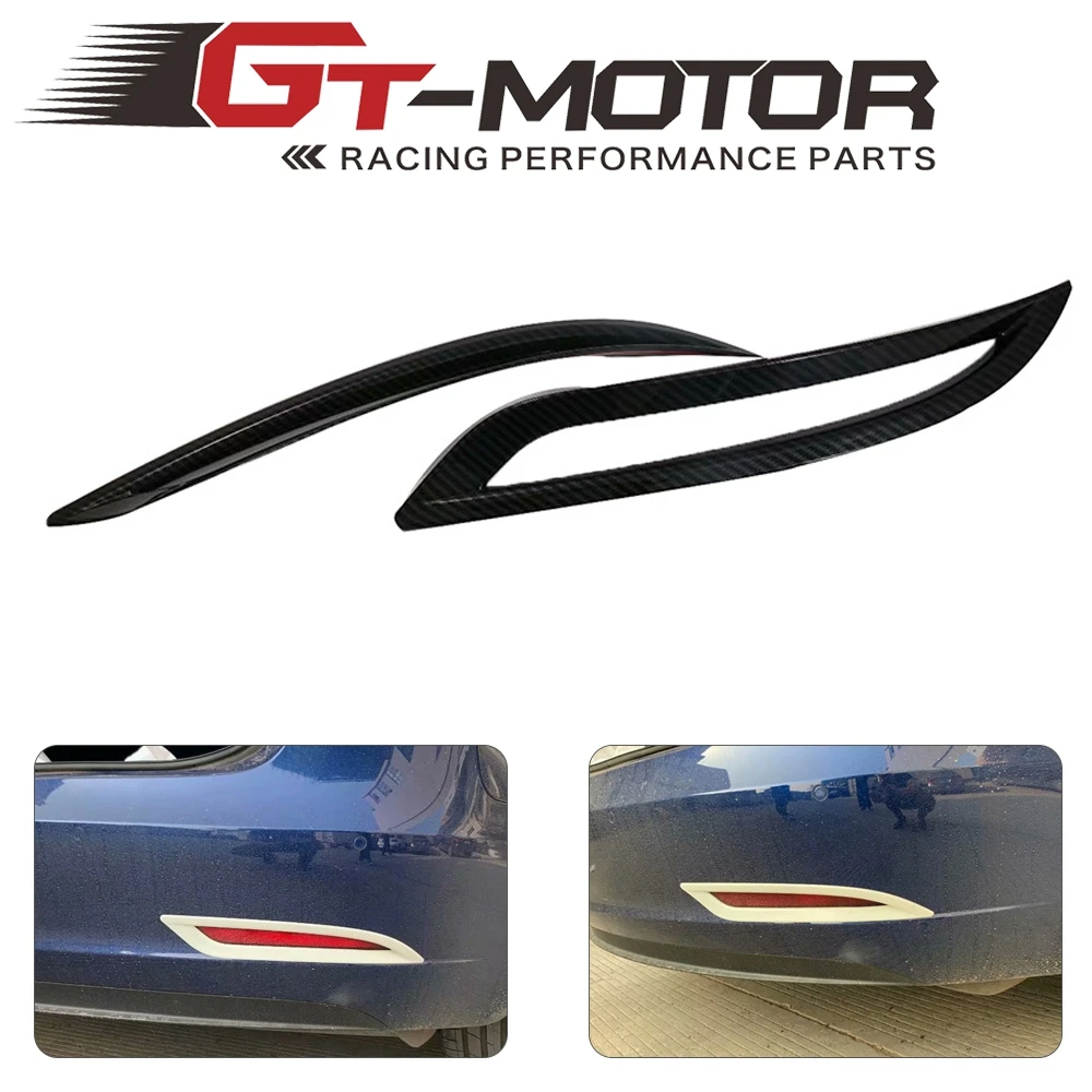 

Car Exterior Styling Accessory Rear Tail Fog Light Foglight Lamp Cover Trim Frame For Tesla Model 3 Model3 2018 2019
