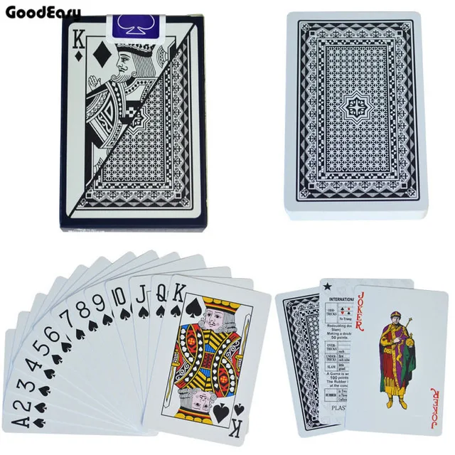 1 Black 6939 Texas Hold'em ПВХ пластиковые игральные карты Семейная Игра покер карты водонепроницаемые и скучные польские покер настольные игры - Цвет: 1 Black 6939