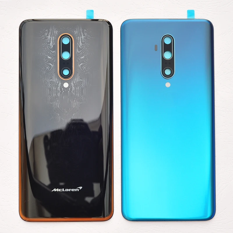 Для Oneplus 7T Pro, стеклянный задний корпус, чехол для батареи с объективом камеры+ логотип 1+ 7t Pro, запасная часть