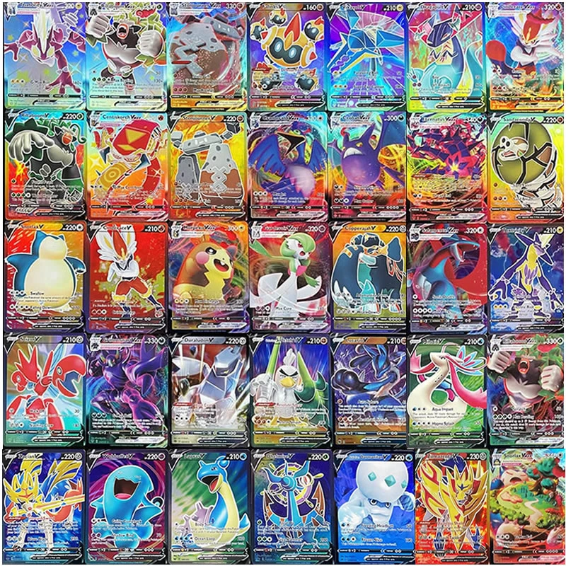 English Version Pokemon Shining Cards V Vmax Display Pokemon Cards Playing Game Collection Booster Box Kids Toy Game Collection Cards Aliexpress