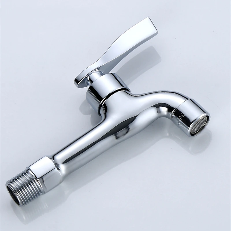 High Quality Brass Kitchen Bathroom Sink Tap Mop Pool Water Taps 17cm Long Outdoor Garden Faucet Washing Machine Bibcock | Обустройство