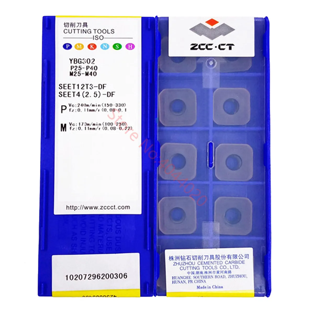 

SEET12T3-DM YBG302/SEET12T3-DF YBG302/SEET12T3-DR YBG302 ZCC.CT карбидные вставки 10 шт. токарные инструменты с ЧПУ