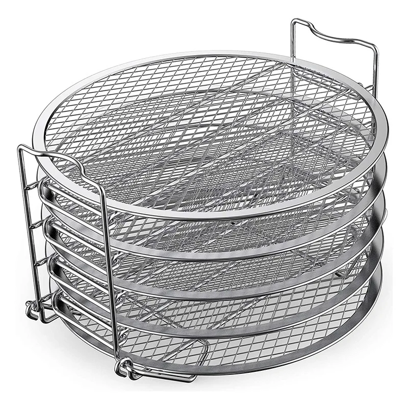 Top Deals Dehydrator Rack Stainless Steel Stand Accessories Compatible With For Ninja Foodi Pressure Cooker And Air Fryer 6.5