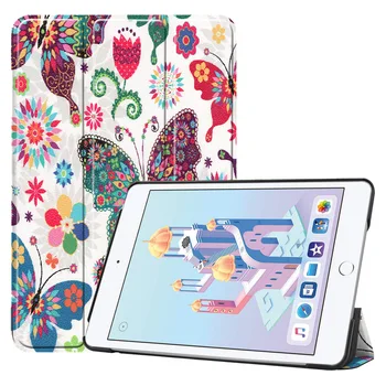 

The Application of the New iPad Mini5 Tablet Tri-Fold Leather Case Apple Mini 5 Protective Case Mini4 Coloured Drawing Protectiv