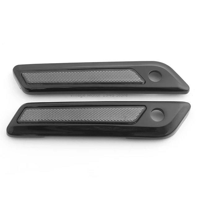 Coperture Per Chiusure Borse Harley Touring - Alluminio Nero, Catarifrangenti Fumé - Foto 4