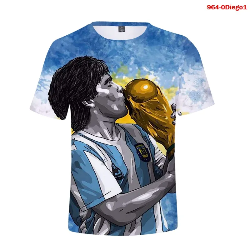 

Maradona T Shirts Homme 3d Men Women Tshirt 2020 New Brand Summer Short Sleeve Funny Diego Armando Maradona Tee Streetwear Tops