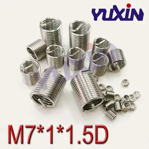 10Pcs 304 Stainless Steel Helicoil Wire Thread Repair Inserts M8 x 1.25mm x 1D
