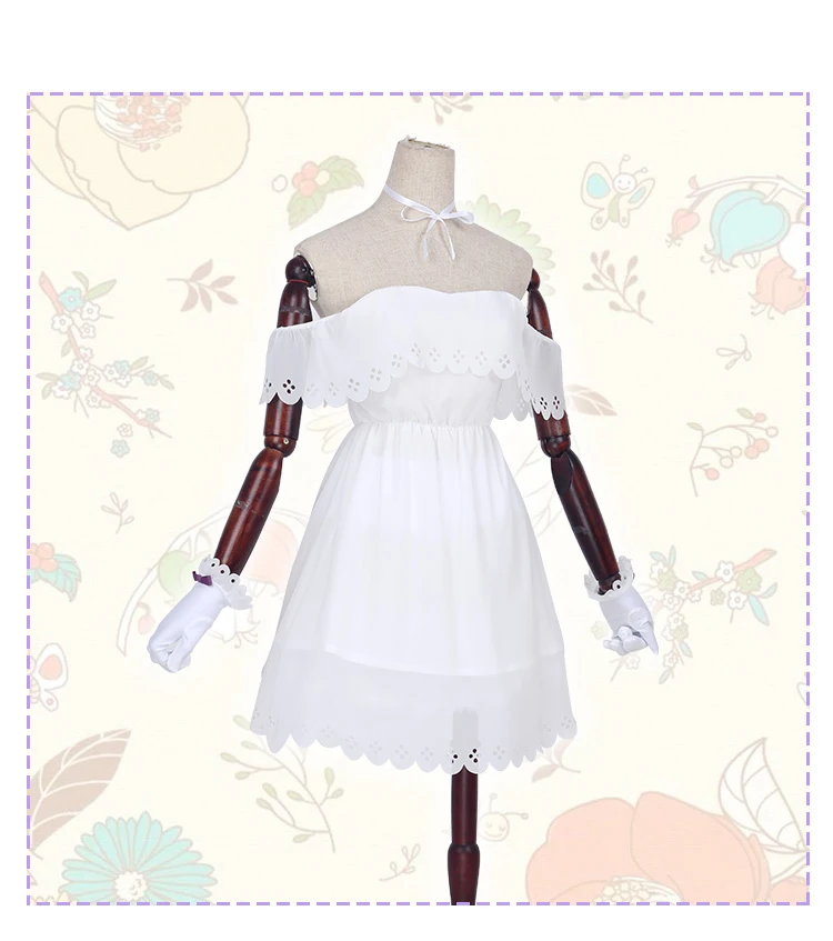 DokiDoki игра Fate/Grand Order Косплей Mash Kyrielight/Matthew Kyrielight костюм женское белое платье Fate Косплей