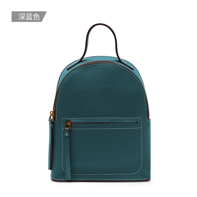 Genuine Leather Backpack Women Bags 