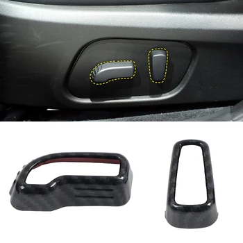 

for Subaru WRX STi 2015-2019 Accessories ABS Carbon Fiber Interior Car Seat Adjustment Cover Trim Stickers 2pcs Car Styling