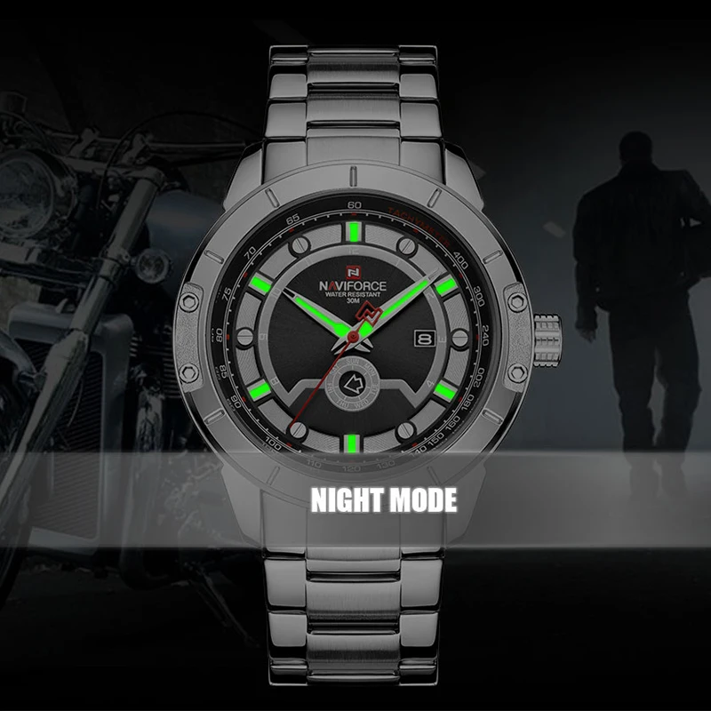 Топ бренд NAVIFORCE Роскошные мужские часы кварцевые часы мужские s Военная мода Хронограф Спортивные наручные часы Relogio Masculino