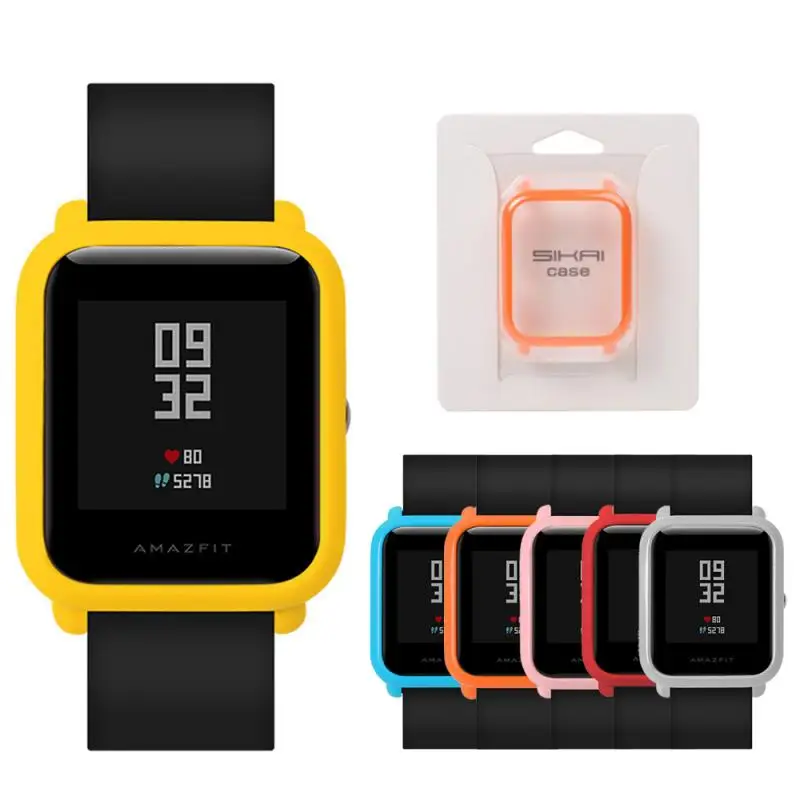 Защитные чехлы для Huami Amazfit Bip Younth корпус из поликарбоната цветные темпы рамка