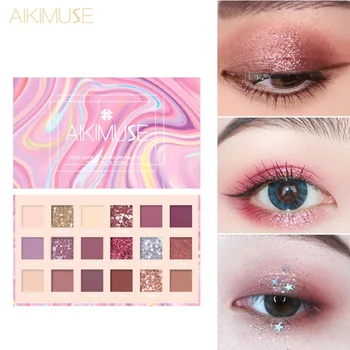 

Desert Rose Stars 18 Colors Eye Shadow Matte Pearly Pearl Eyeshadow Palette Natural Waterproof Lasting Beauty Cosmetic Q1