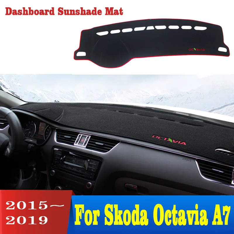 Для Skoda Octavia A7 2015 2019 приборной панели автомобиля крышка Анти скольжение панель