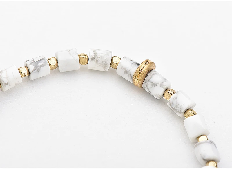 Богемные браслеты из белого камня с бисером для женщин модные винтажные аксессуары для рук ювелирные изделия вечерние свадебные золотой браслет из бисера браслет