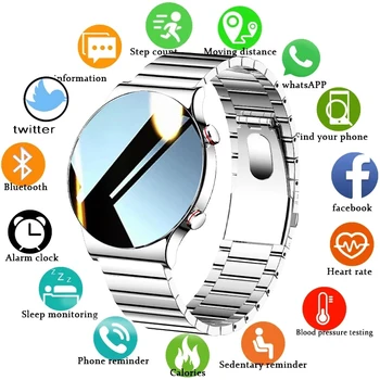 Luksusowe inteligentny zegarek mężczyźni kobiety IP68 wodoodporna smartwatch męskie połączenie Bluetooth dla Android ios odtwarzacz muzyczny 2021 nowy zegarek do Fitness tanie i dobre opinie CHUYONG CN (pochodzenie) Na nadgarstek Zgodna ze wszystkimi 128 MB Krokomierz Rejestrator aktywności fizycznej Rejestrator snu