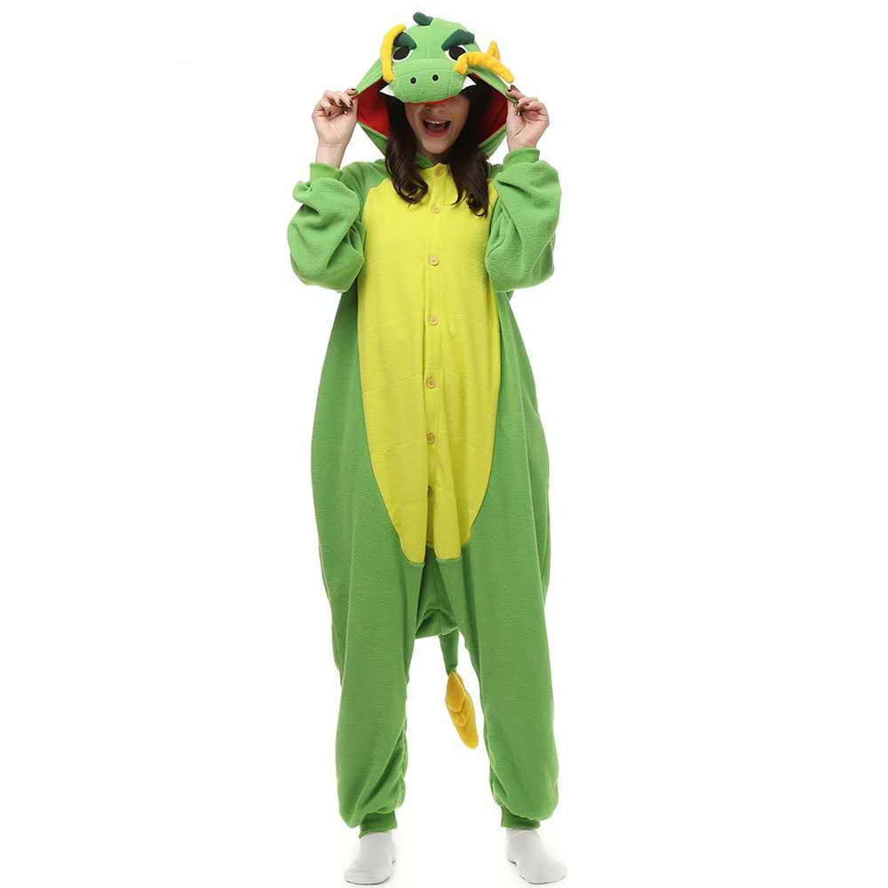 Pigiama Animali Cosplay,Pigiama Intero Animali Costume Adulto,Unisex Costume Carnevale Animali,Donna Uomo Cosplay Animale Costumi Tuta Halloween Carnevale (Men-3XL - Foto 5