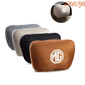 

2pcs Car Headrest Maybach Design S Class Ultra Soft Pillow Suede Fabric Pillow Accessories For Opel logo astra j g insignia