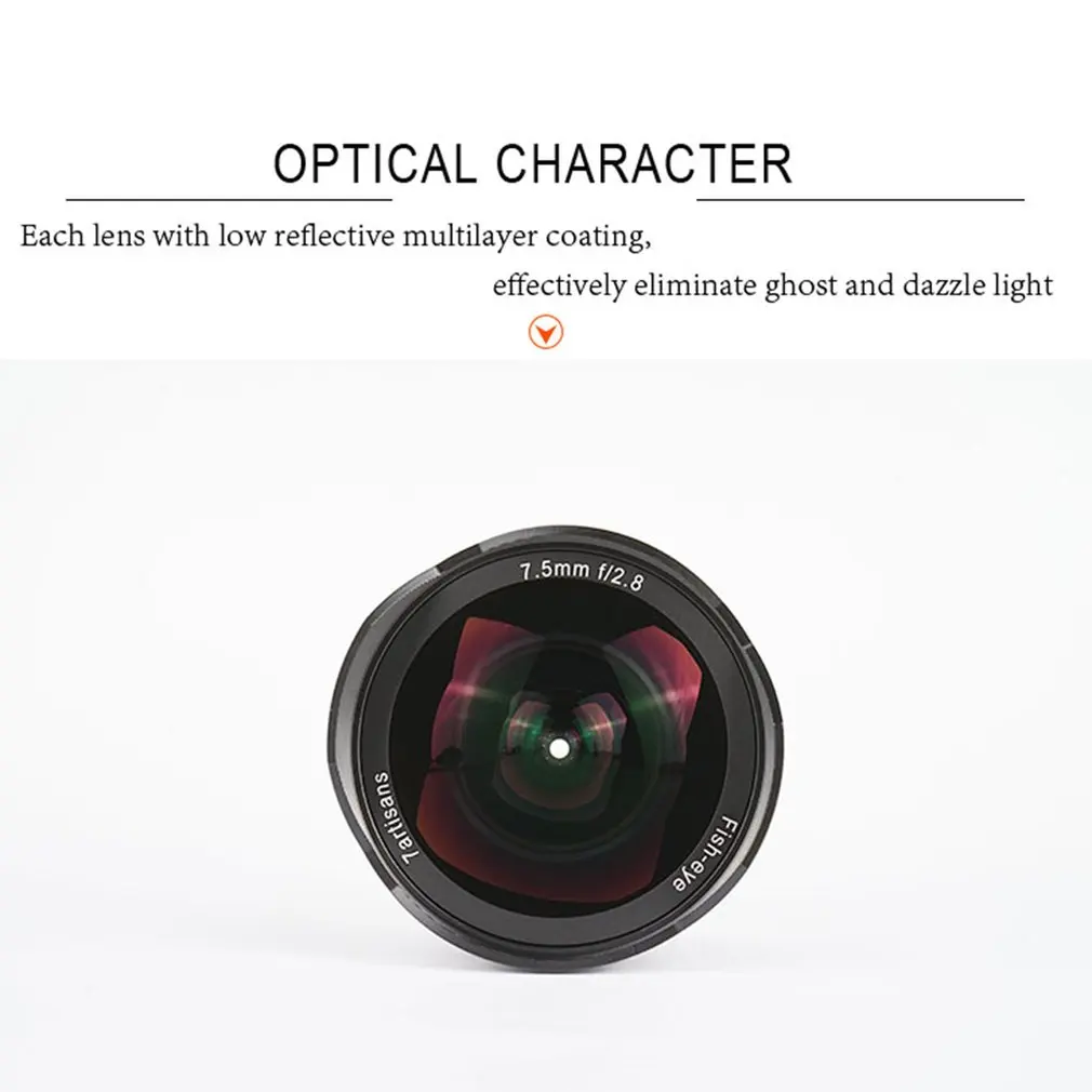 7 ремесленников 7,5 мм F2.8 Prime объектив для всех одиночных серий для SONY для Canon для Fuji Для M43 камеры аксессуары