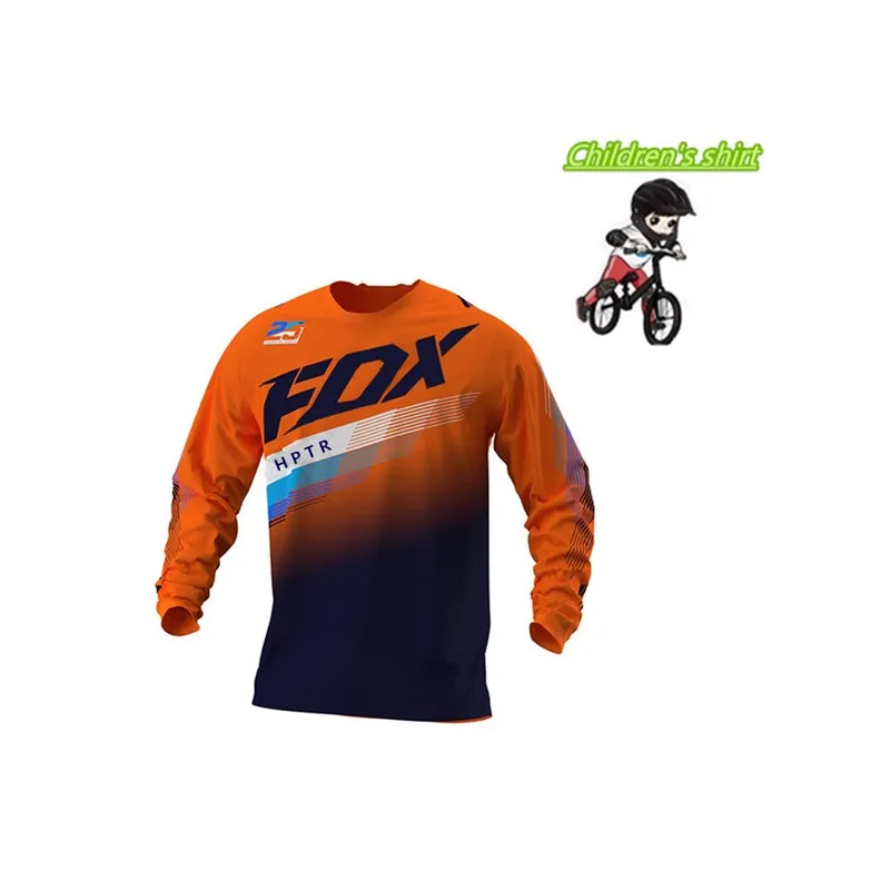 Los niños fuera de la carretera ATV гоночный camiseta соевый лиса bicicleta Джерси para descensos MTB DH MX Ropa